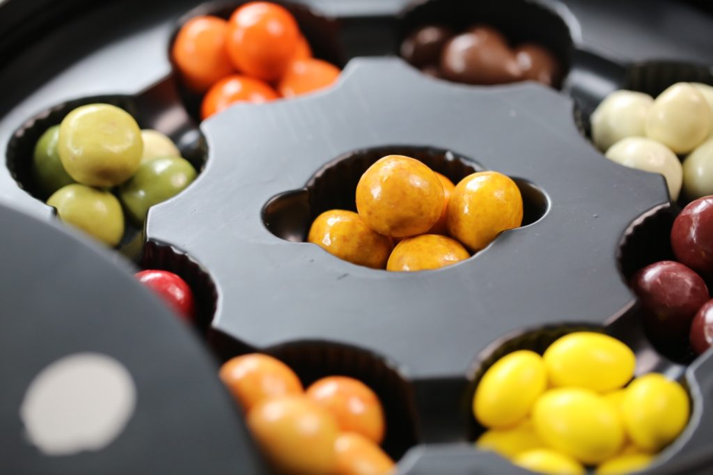 Chocolate Coated Nuts and Fruit Jellies